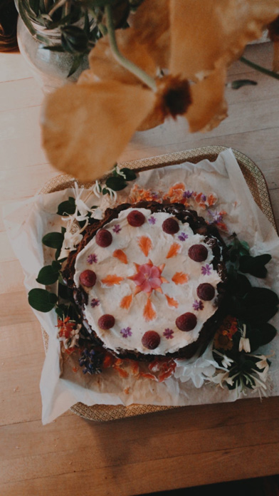 Herbal birthday cake from Sophia Rose
