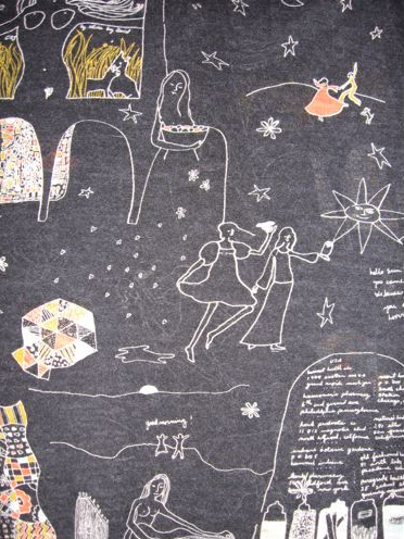 Aya's wool LOTE print