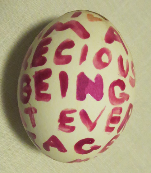 I am a Precious Being egg